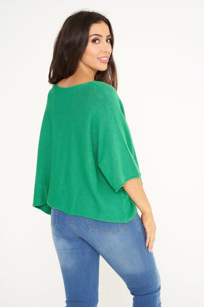 Ultrasoft Short Sleeve Relaxed Fit Jumper