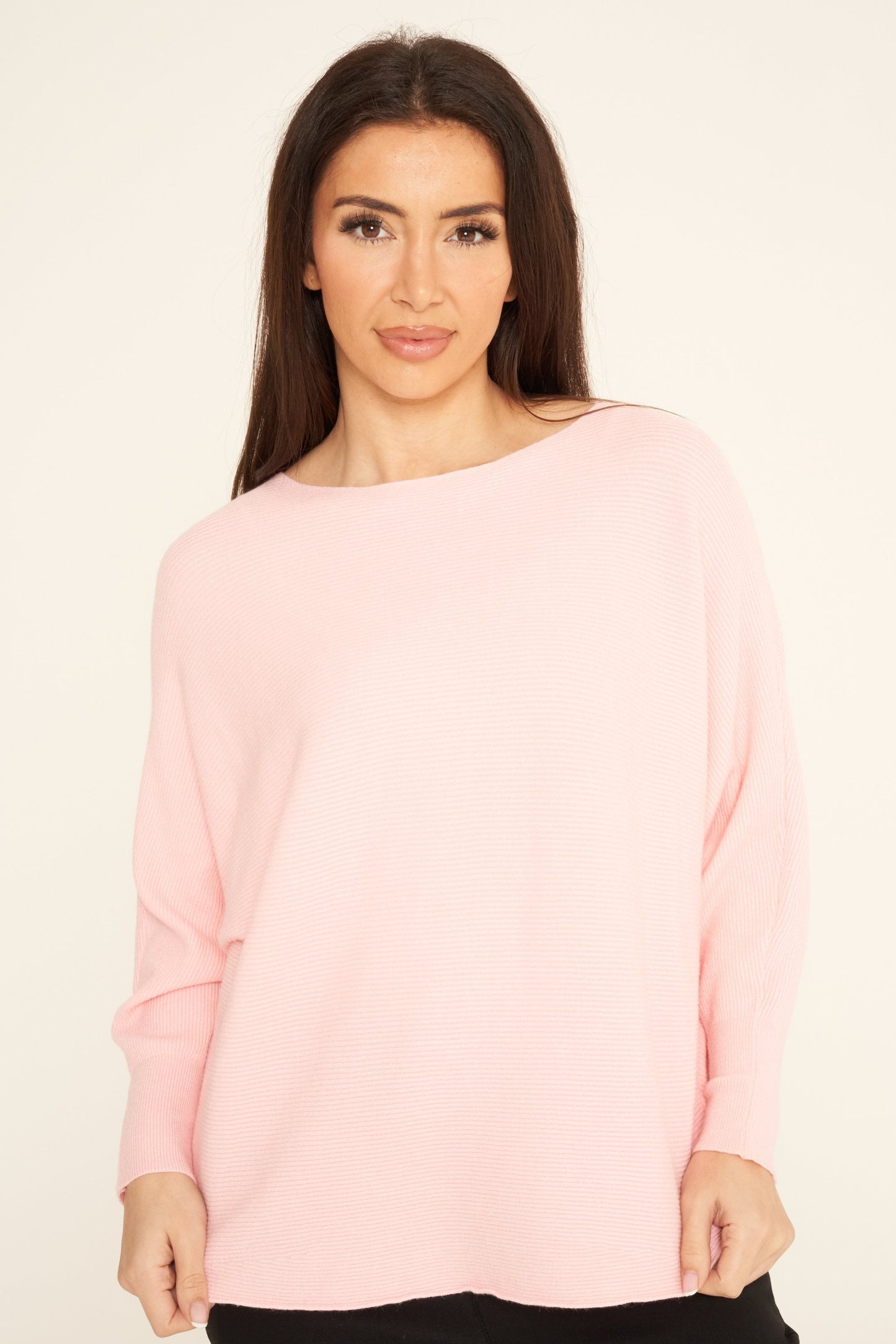 Batwing Ribbed Jumper