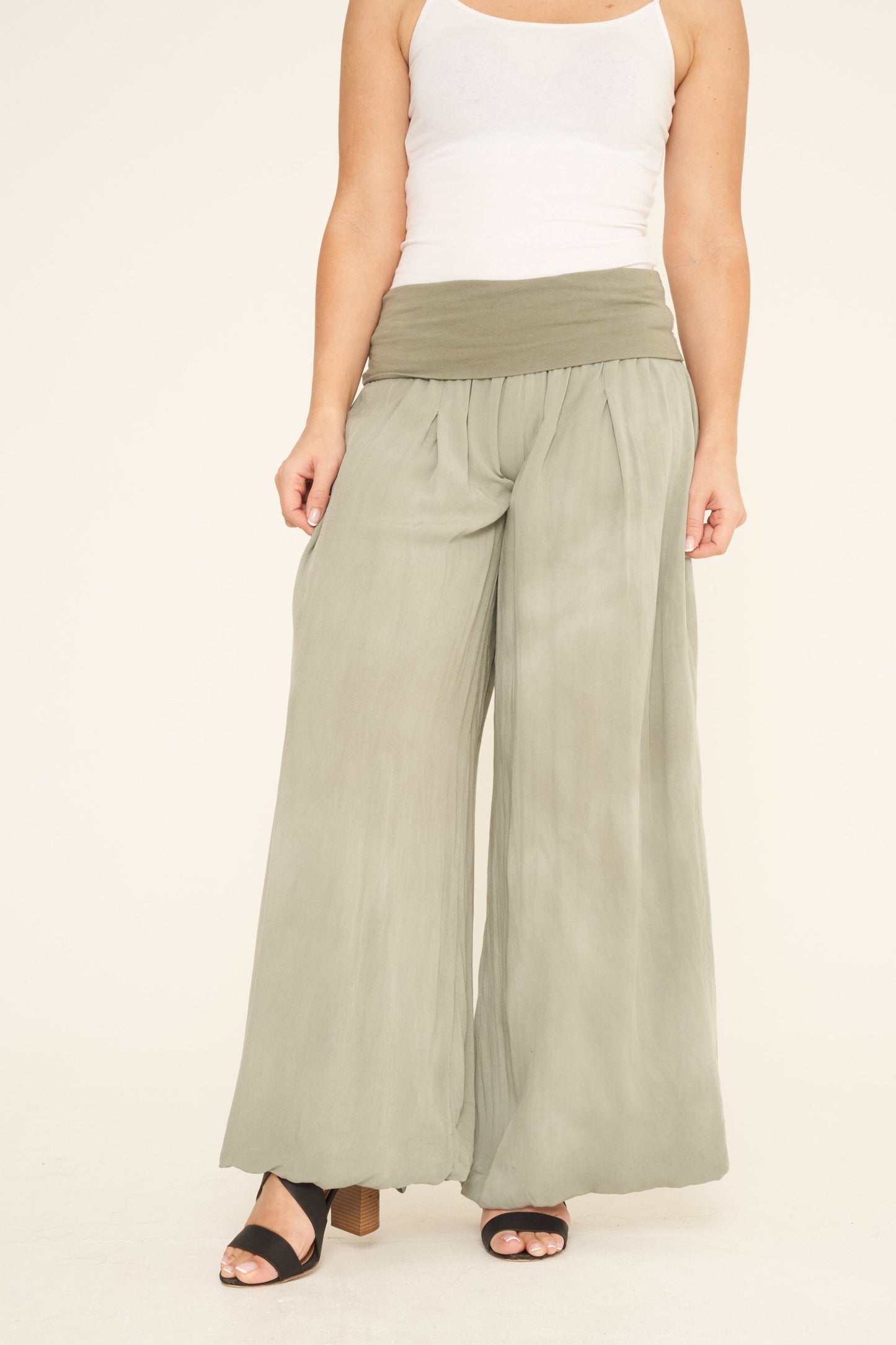 Puffball Lined Cotton Trousers