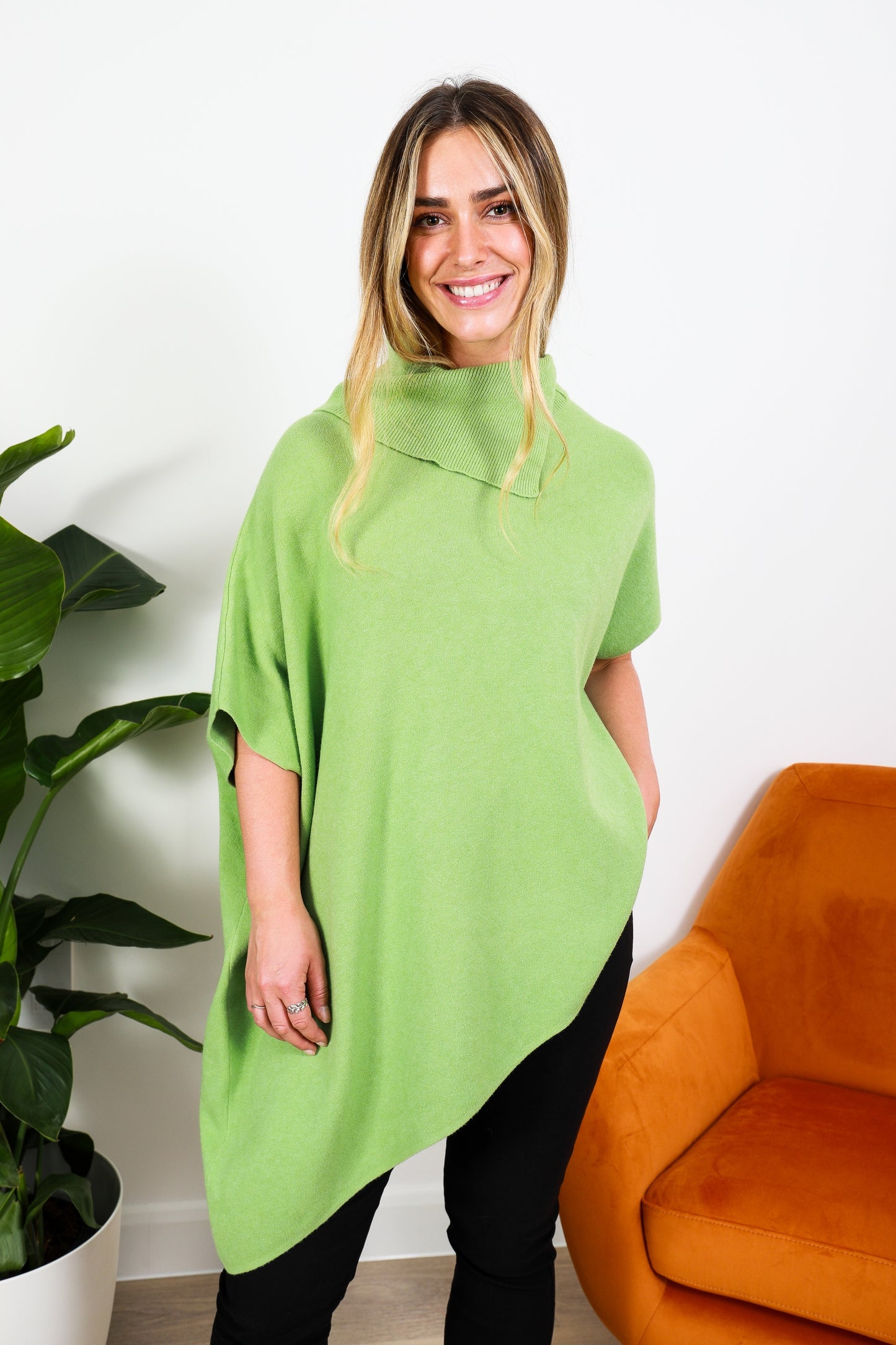 Slant Hem Poncho