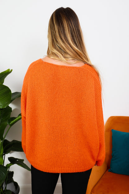 V-Neck Mohair Jumper