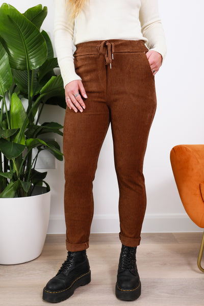 Very Fine Needlecord Stretch Trousers