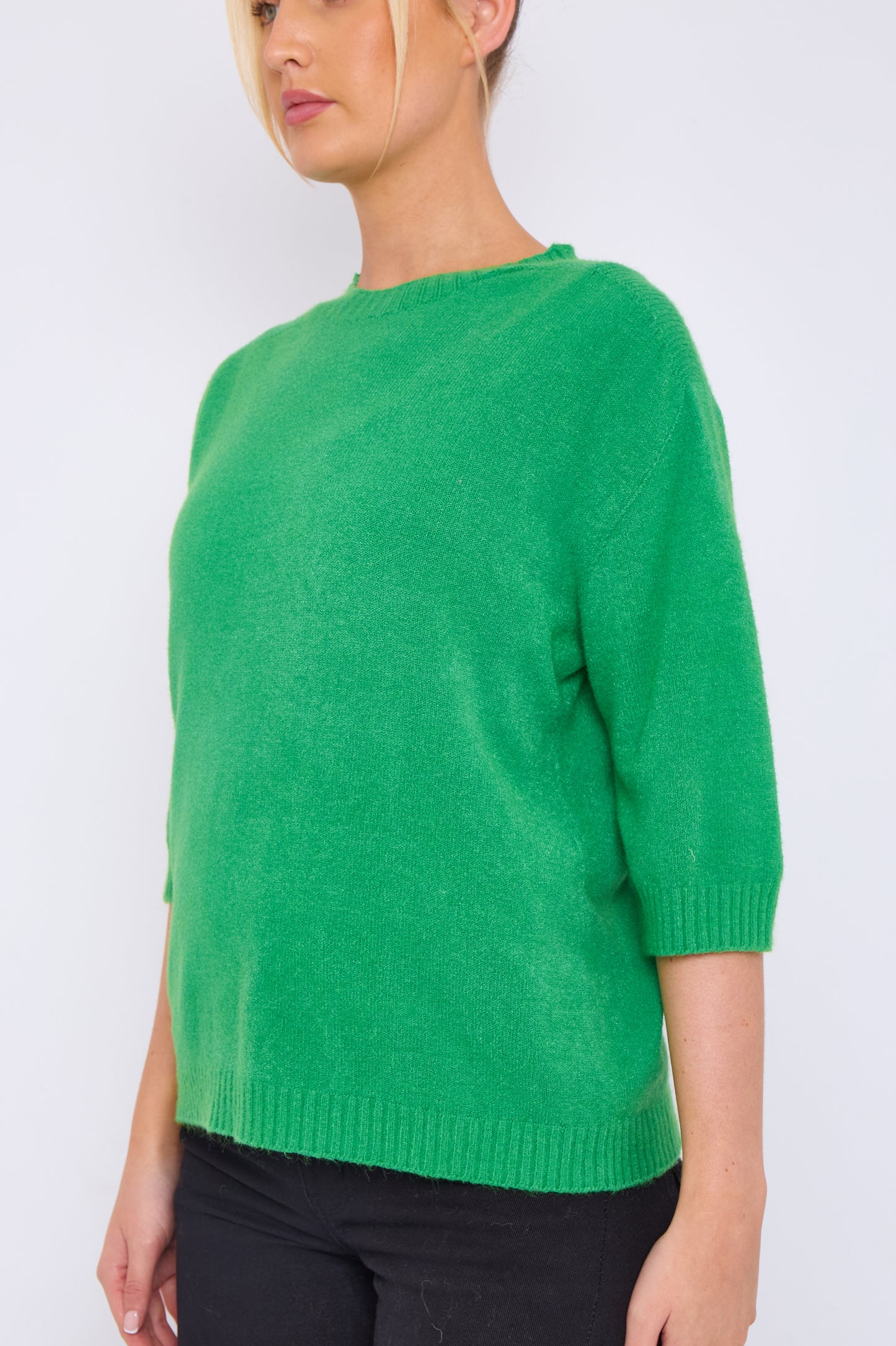 CREW RIBBED NECK JUMPER