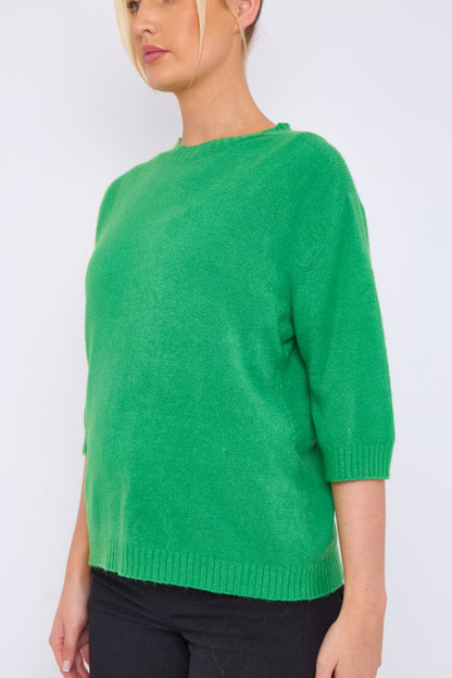 CREW RIBBED NECK JUMPER