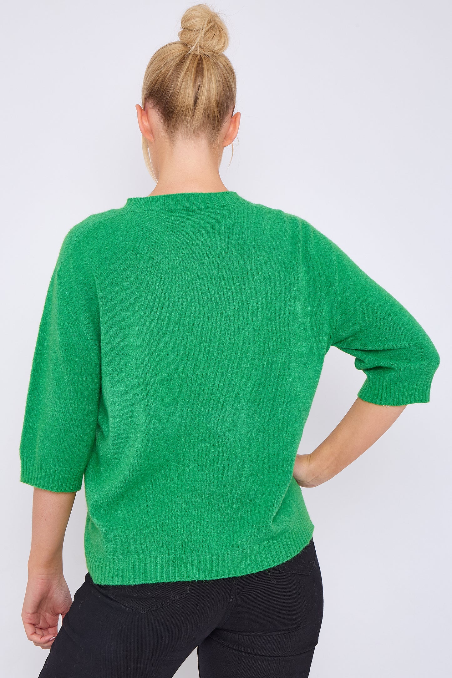 CREW RIBBED NECK JUMPER