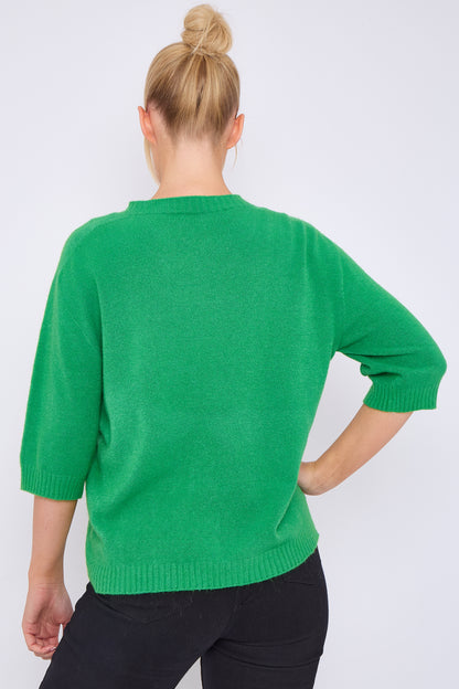 CREW RIBBED NECK JUMPER