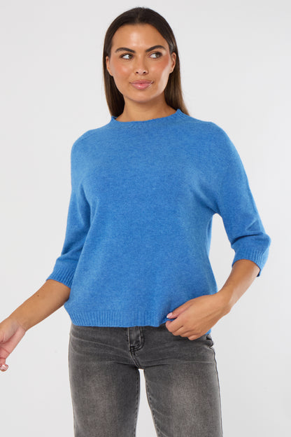 CREW RIBBED NECK JUMPER