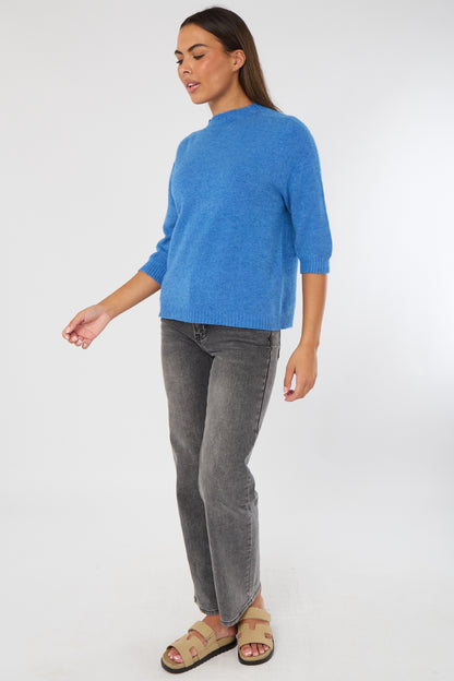 CREW RIBBED NECK JUMPER