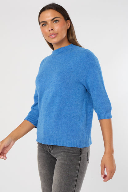 CREW RIBBED NECK JUMPER