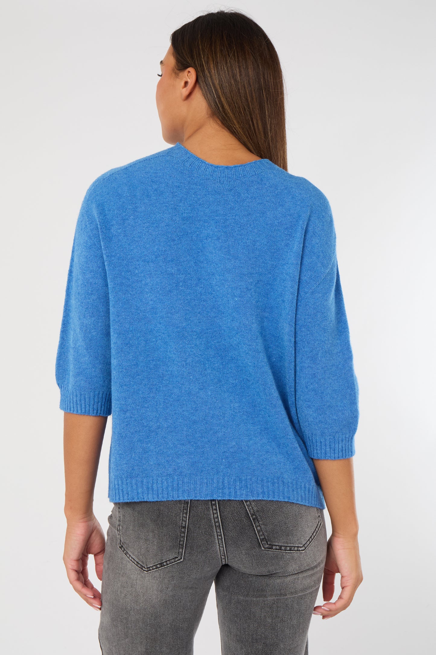 CREW RIBBED NECK JUMPER