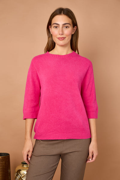 CREW RIBBED NECK JUMPER