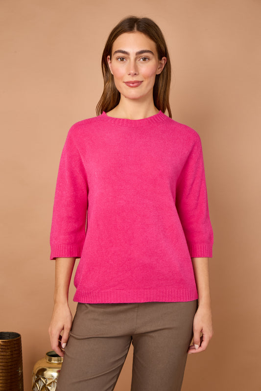 CREW RIBBED NECK JUMPER