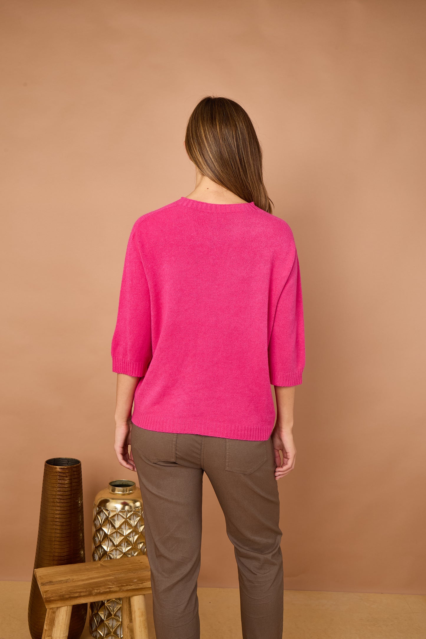 CREW RIBBED NECK JUMPER