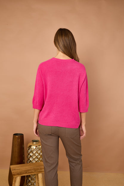 CREW RIBBED NECK JUMPER