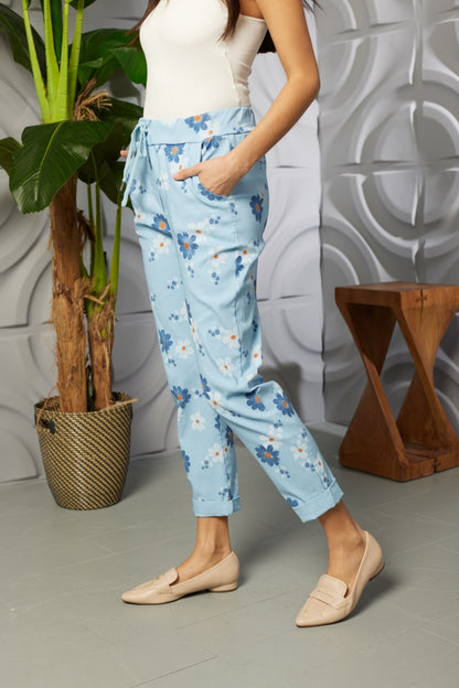 Daisy Print Magic Stretch Trousers