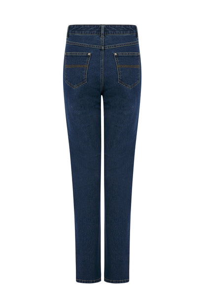 Denim Straight Leg Stretch Trousers