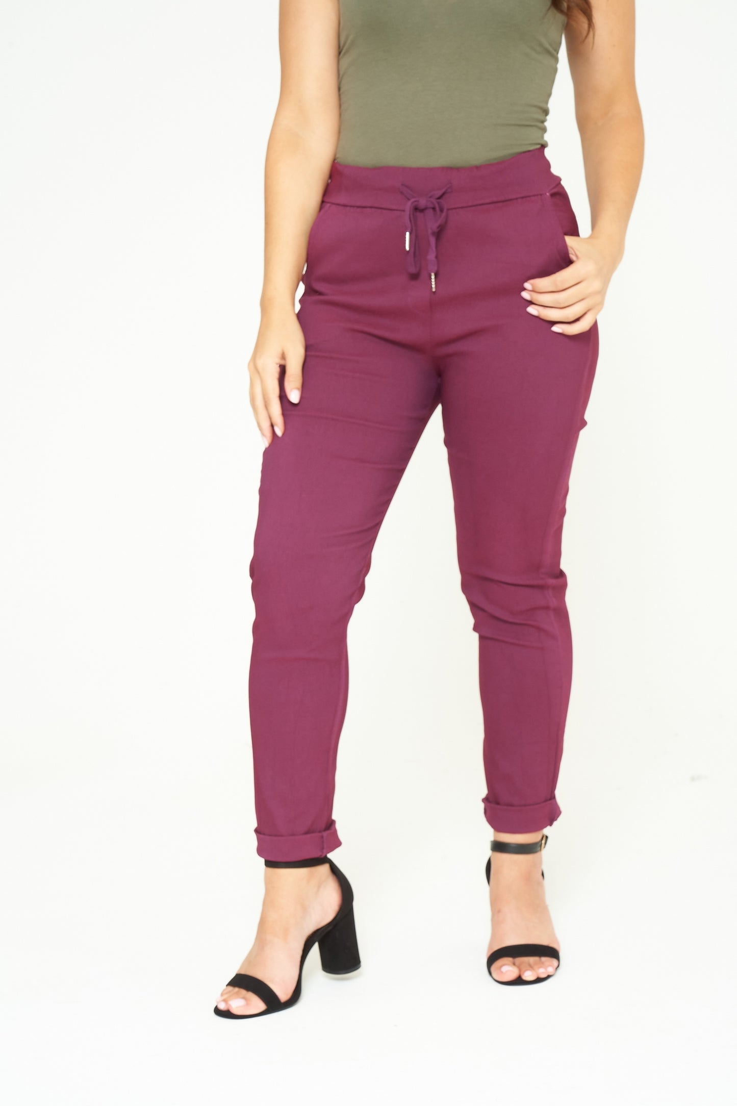 Plain Magic Stretch Trousers