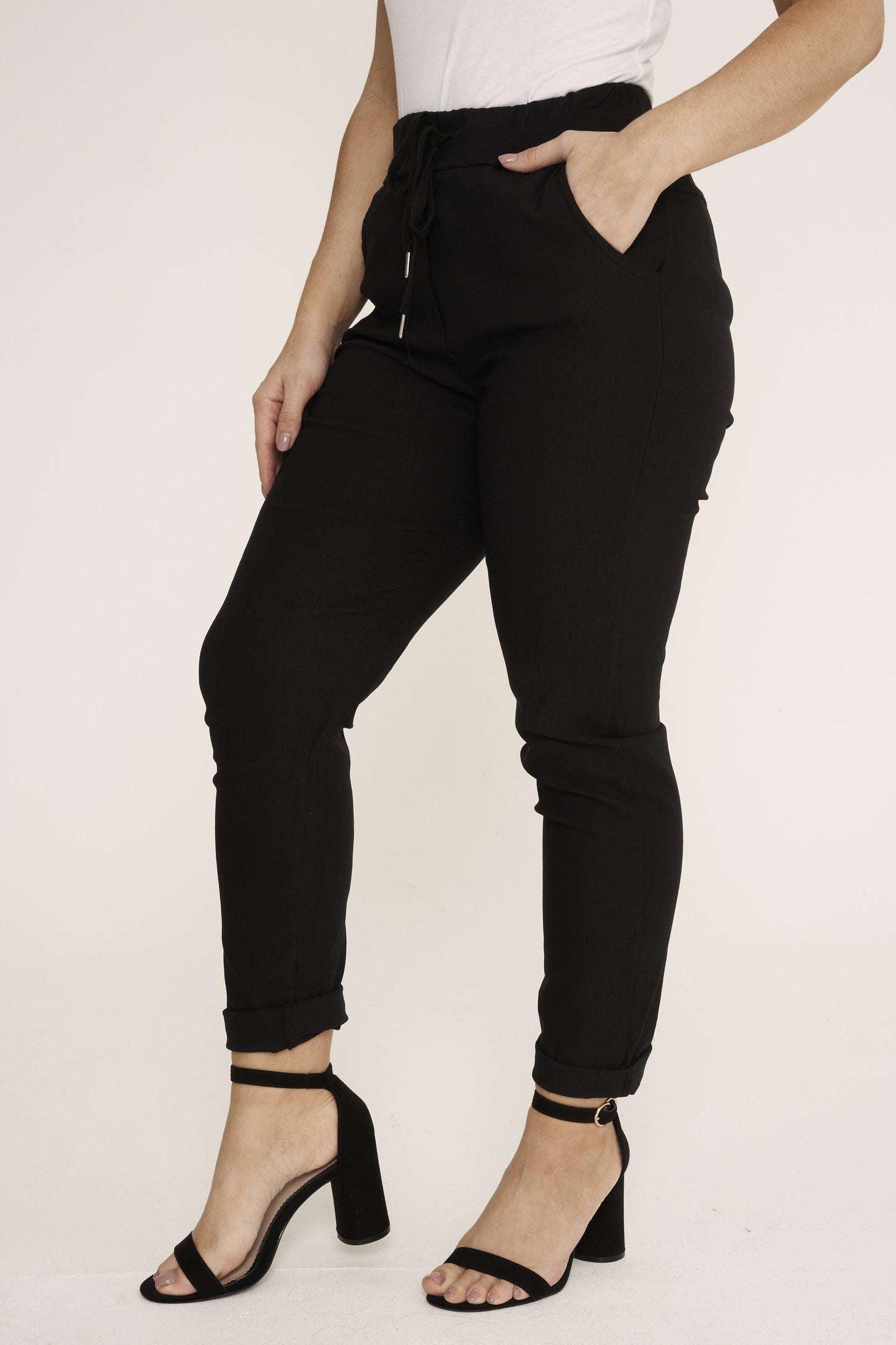 Plain Magic Stretch Trousers