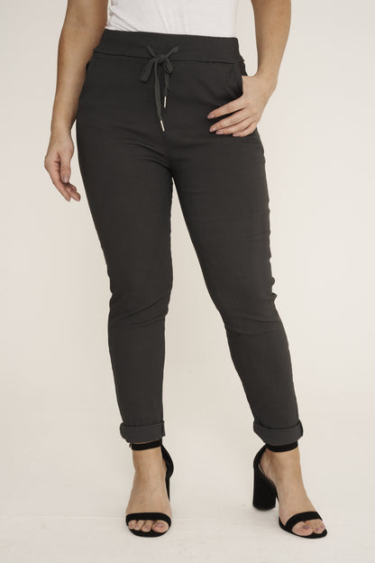 Plain Magic Stretch Trousers