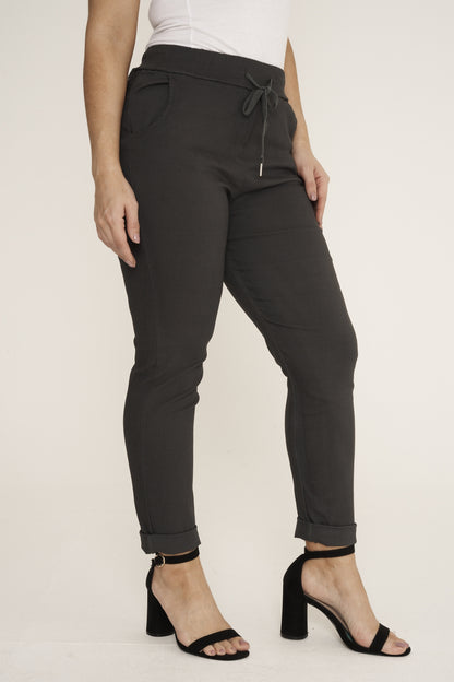 Plain Magic Stretch Trousers