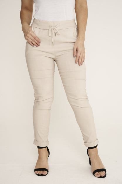 Plain Magic Stretch Trousers