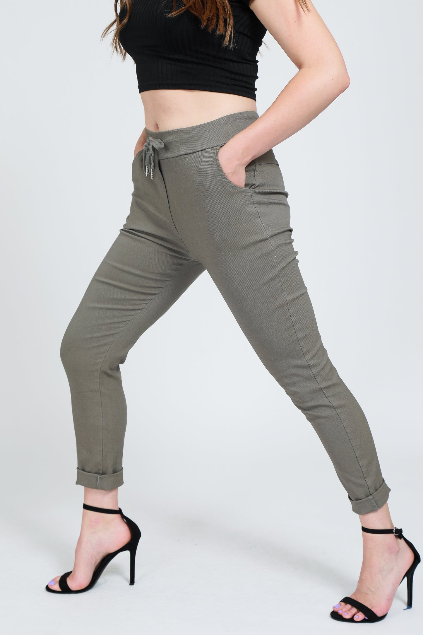 Plain Magic Stretch Trousers