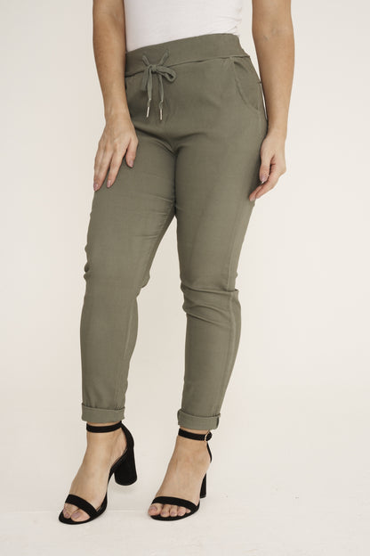 Plain Magic Stretch Trousers