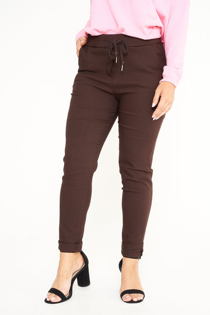 Plain Magic Stretch Trousers