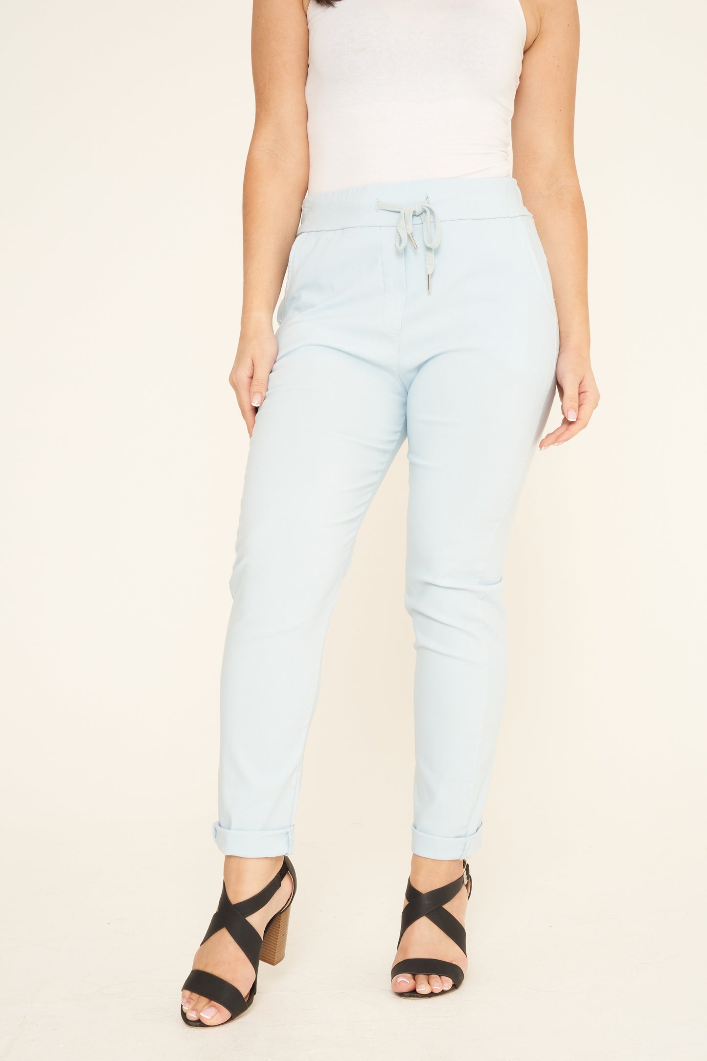 Plain Magic Stretch Trousers