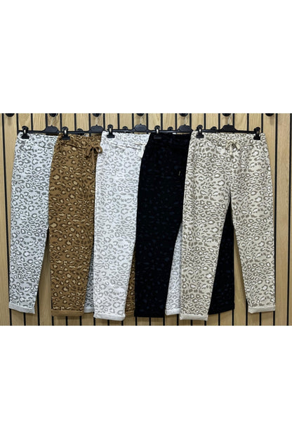 Leopard Printed Magic Stretch Trousers