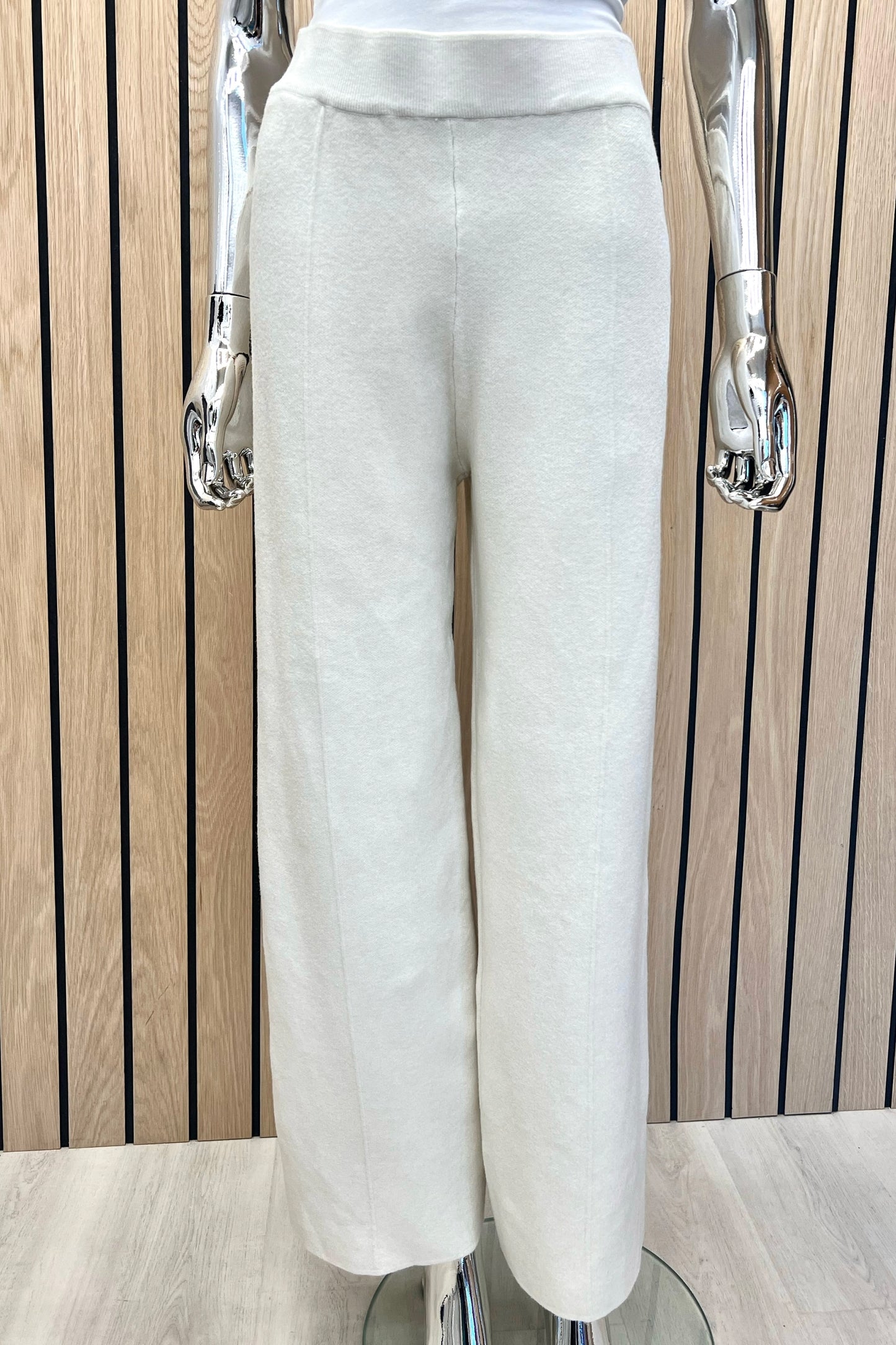 Fine Knit Elasticated Waist Trousers