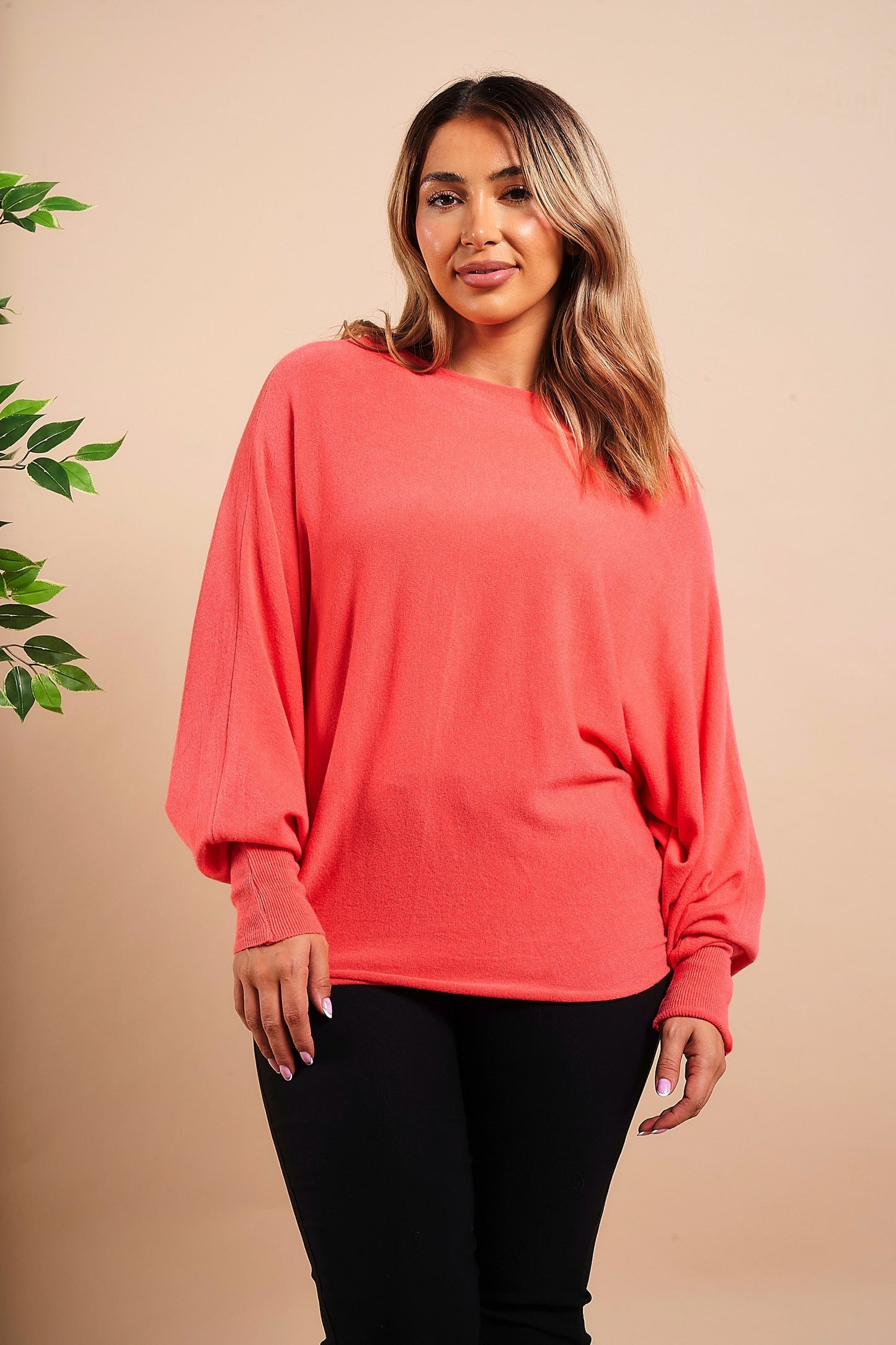 Pearl Back Batwing Jumper