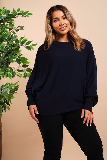 Pearl Back Batwing Jumper