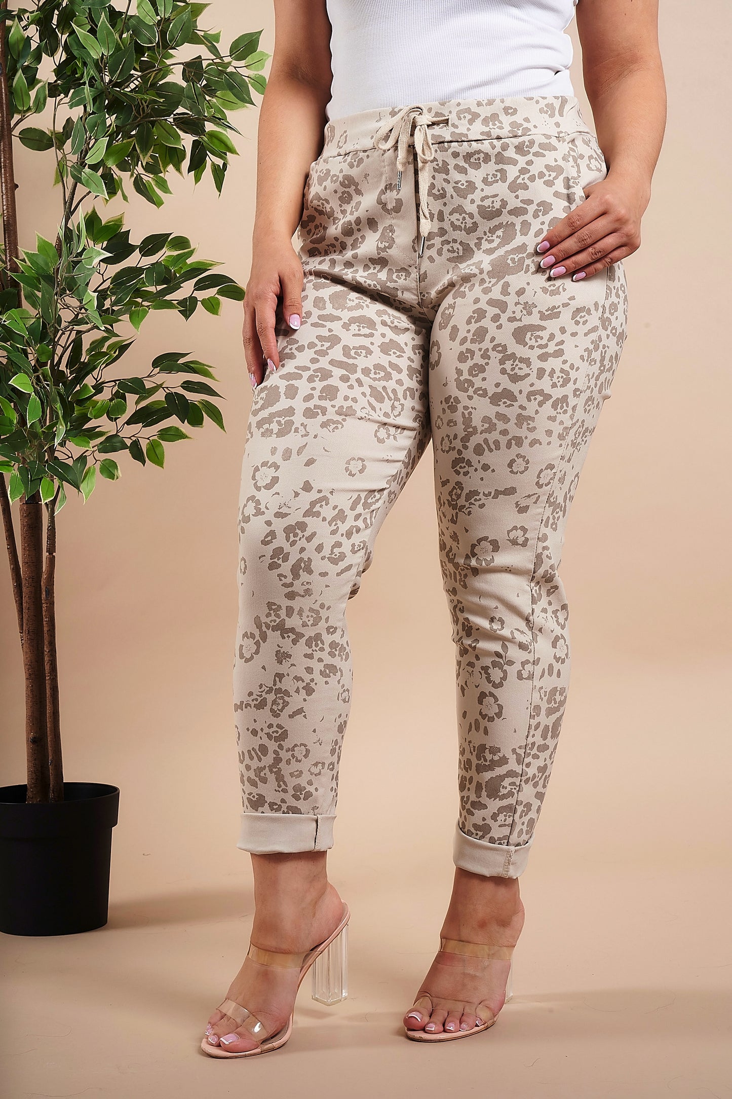 Animal Print Magic Stretch Trousers