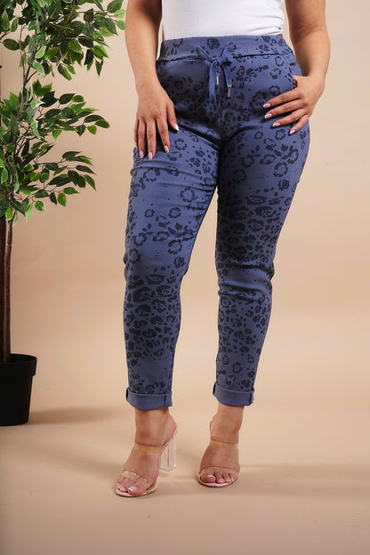 Animal Print Magic Stretch Trousers