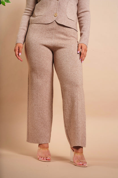 Fine Knit Elasticated Waist Trousers