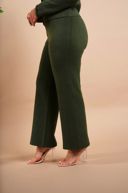 Fine Knit Elasticated Waist Trousers