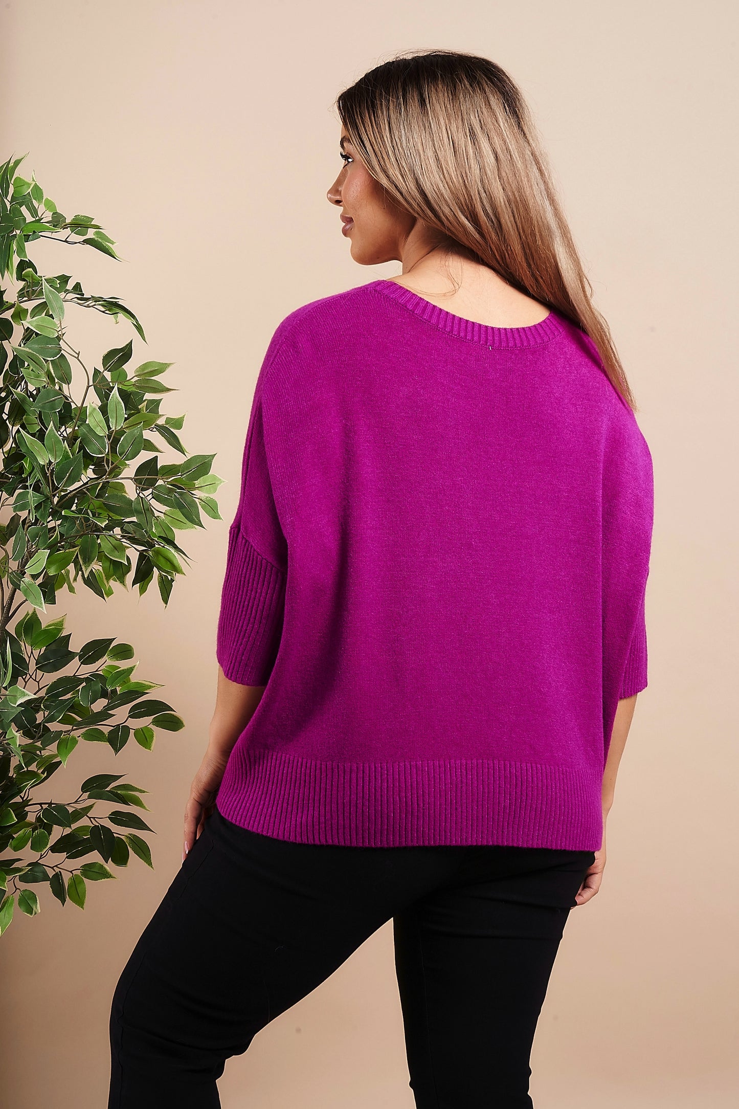 Crew Neck Half Sleeve Jumper