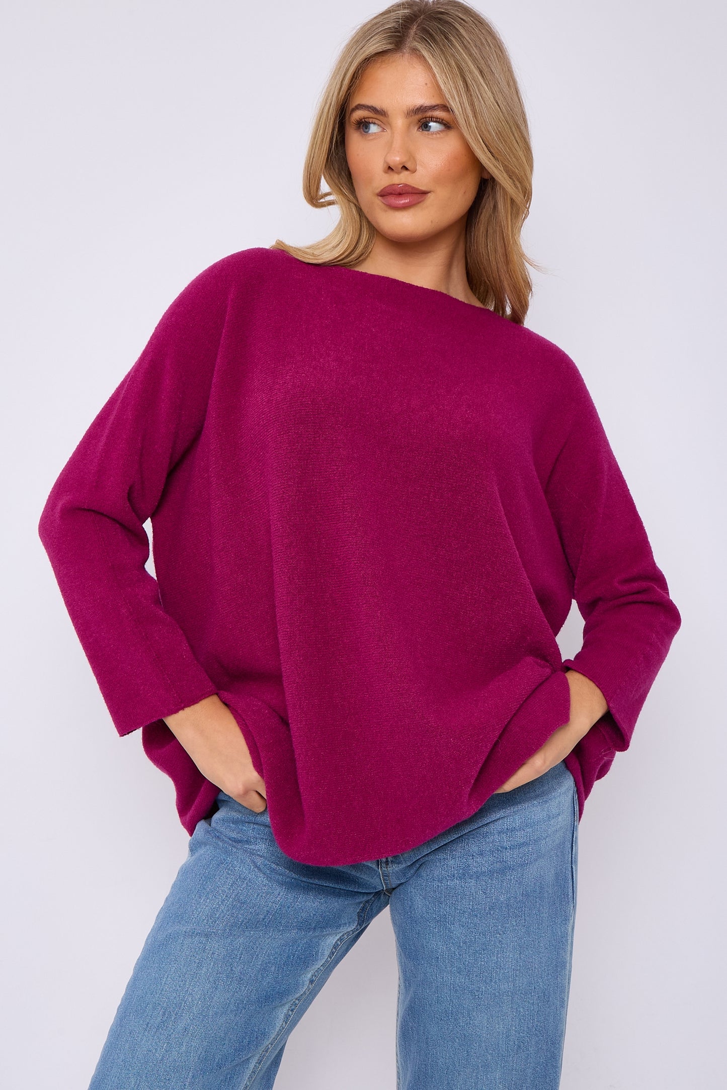 Soft Knit SCOOP Neck Relaxed Fit Jumper