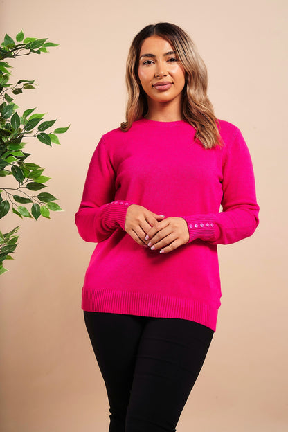 Ribbed Crew Neck Jumper