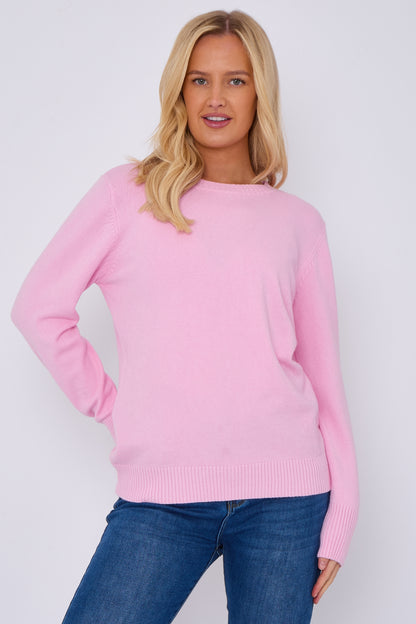 Ribbed Crew Neck Jumper