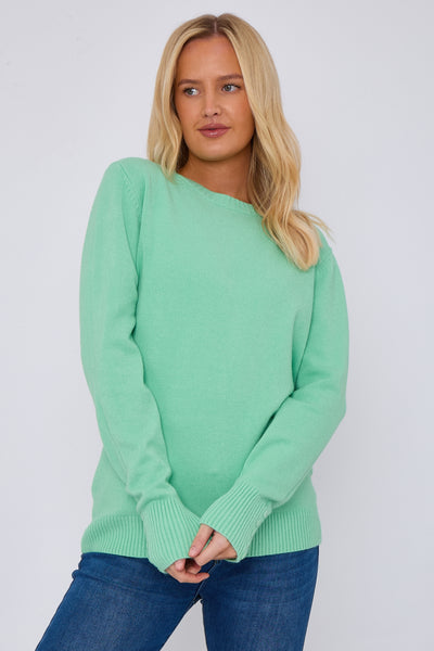 Ribbed Crew Neck Jumper