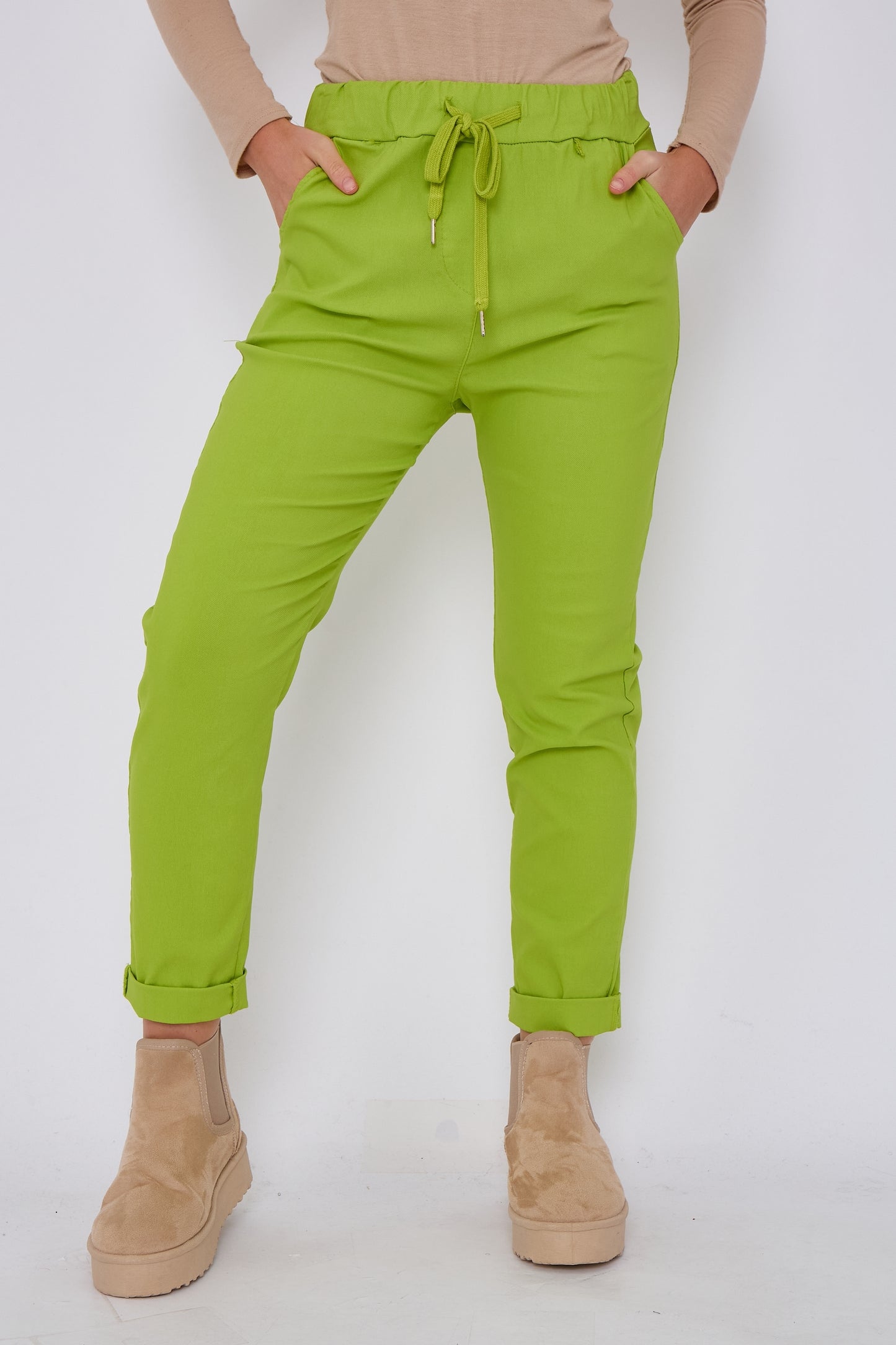 Plain Magic Stretch Trousers