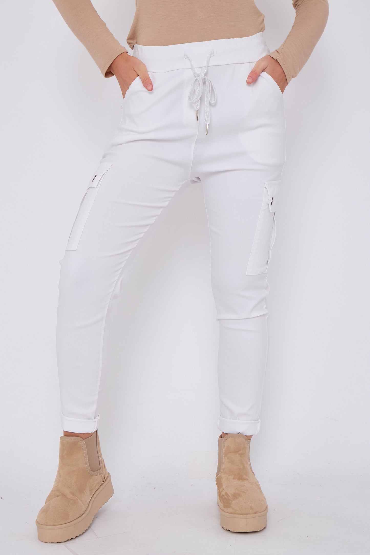 Plain Magic Stretch Trousers