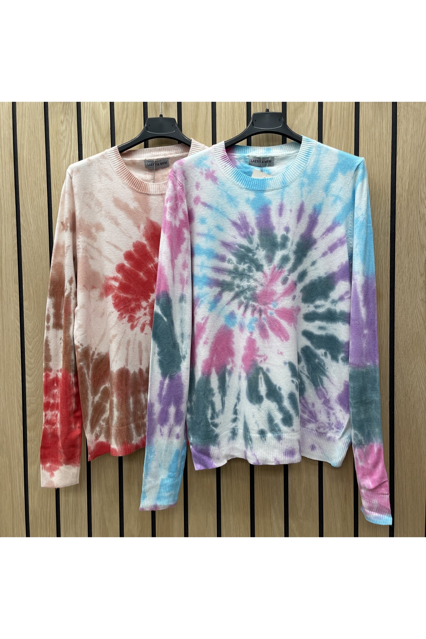 TIE DYE PRINT KNITTED TOP