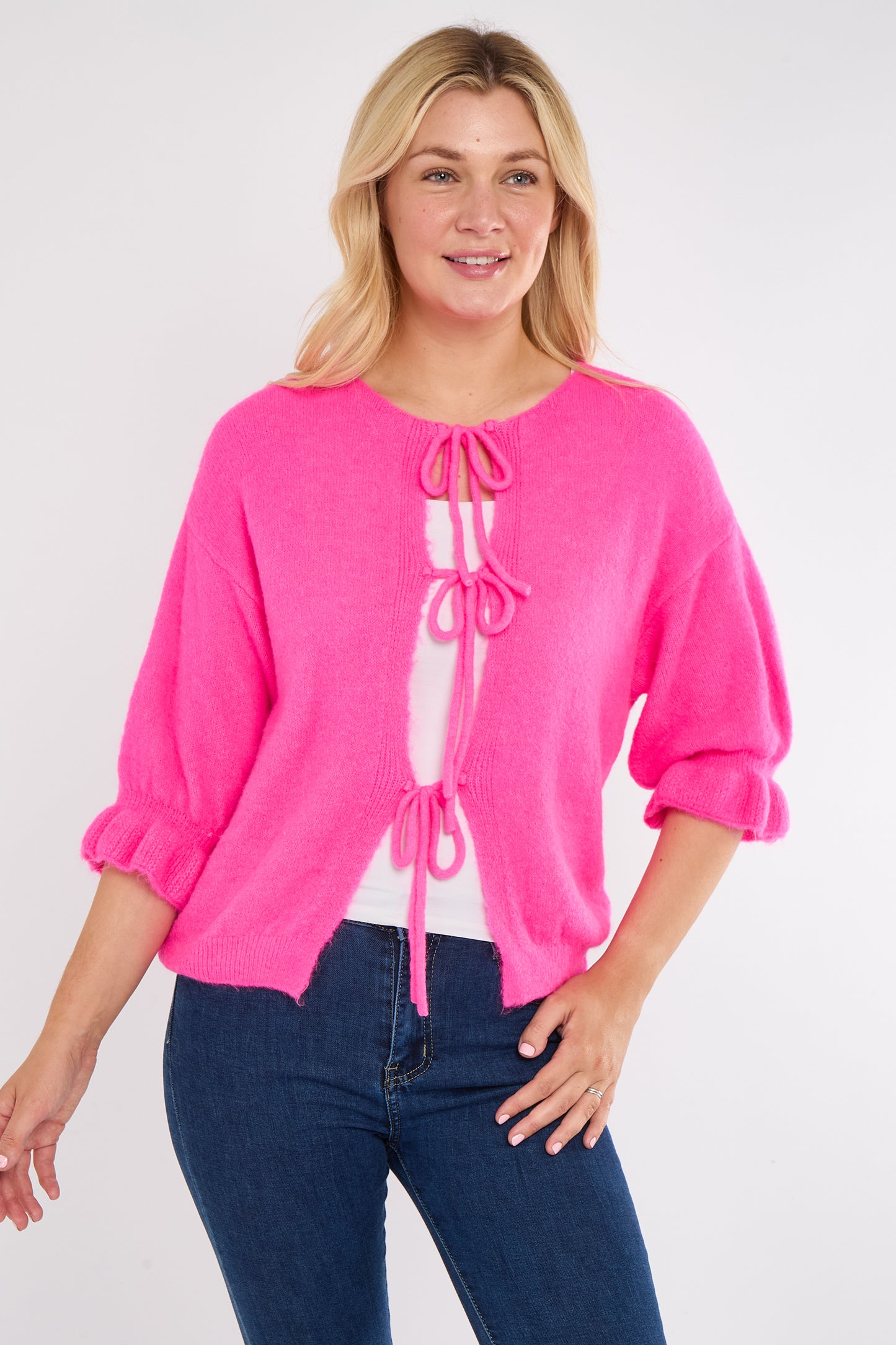 ALPACA FRONT TIE CARDIGAN