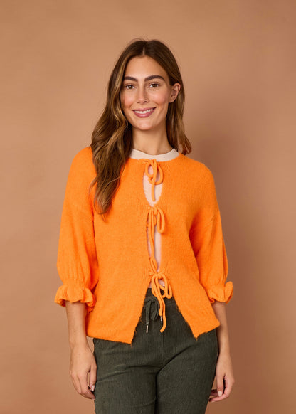 ALPACA FRONT TIE CARDIGAN