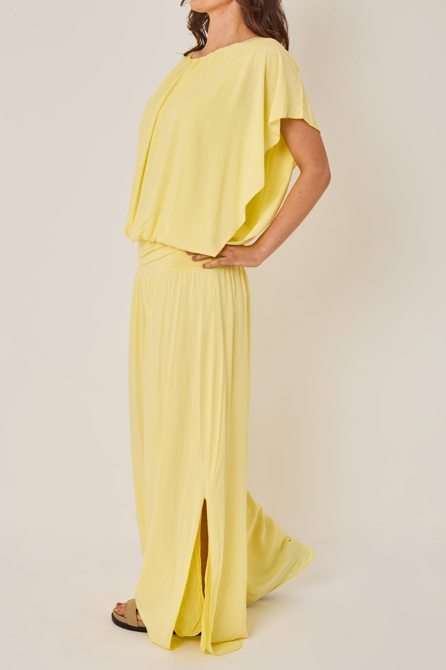 HIGH WAIST WIDE LEG TROUSER