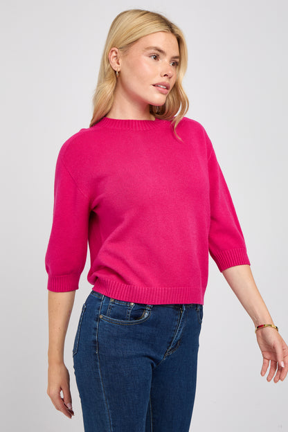 CREW NECK RIBBED JUMPER
