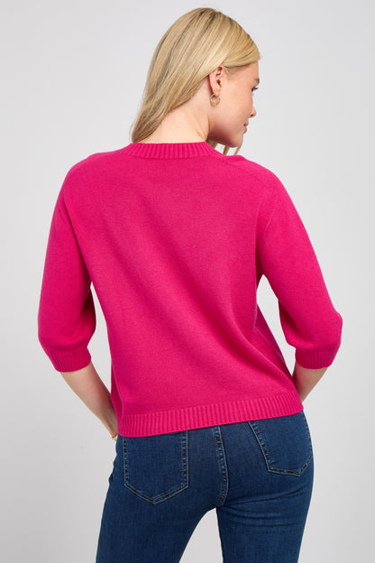 CREW NECK RIBBED JUMPER